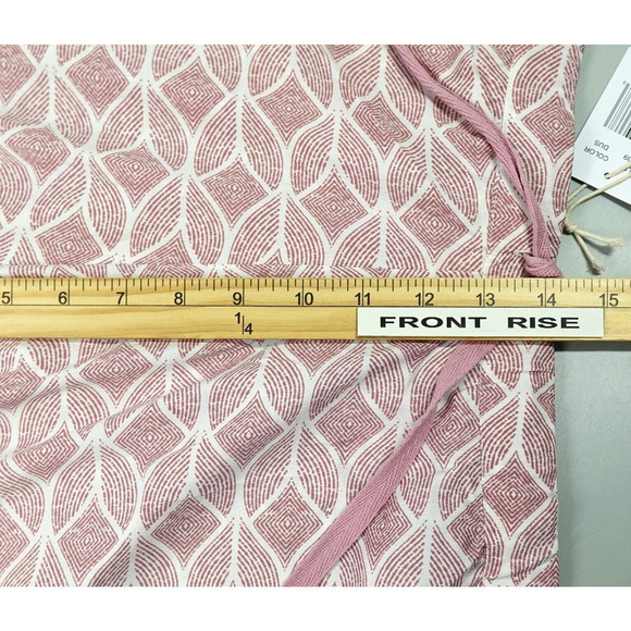 Women Pajama Pants Large Pink Printed Gold Tone Trim Oversized Loungewear Resort - Picture 14 of 16